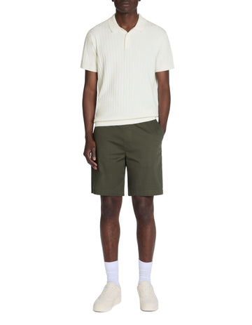 Leribi Ecru Short Sleeves Polo Celio