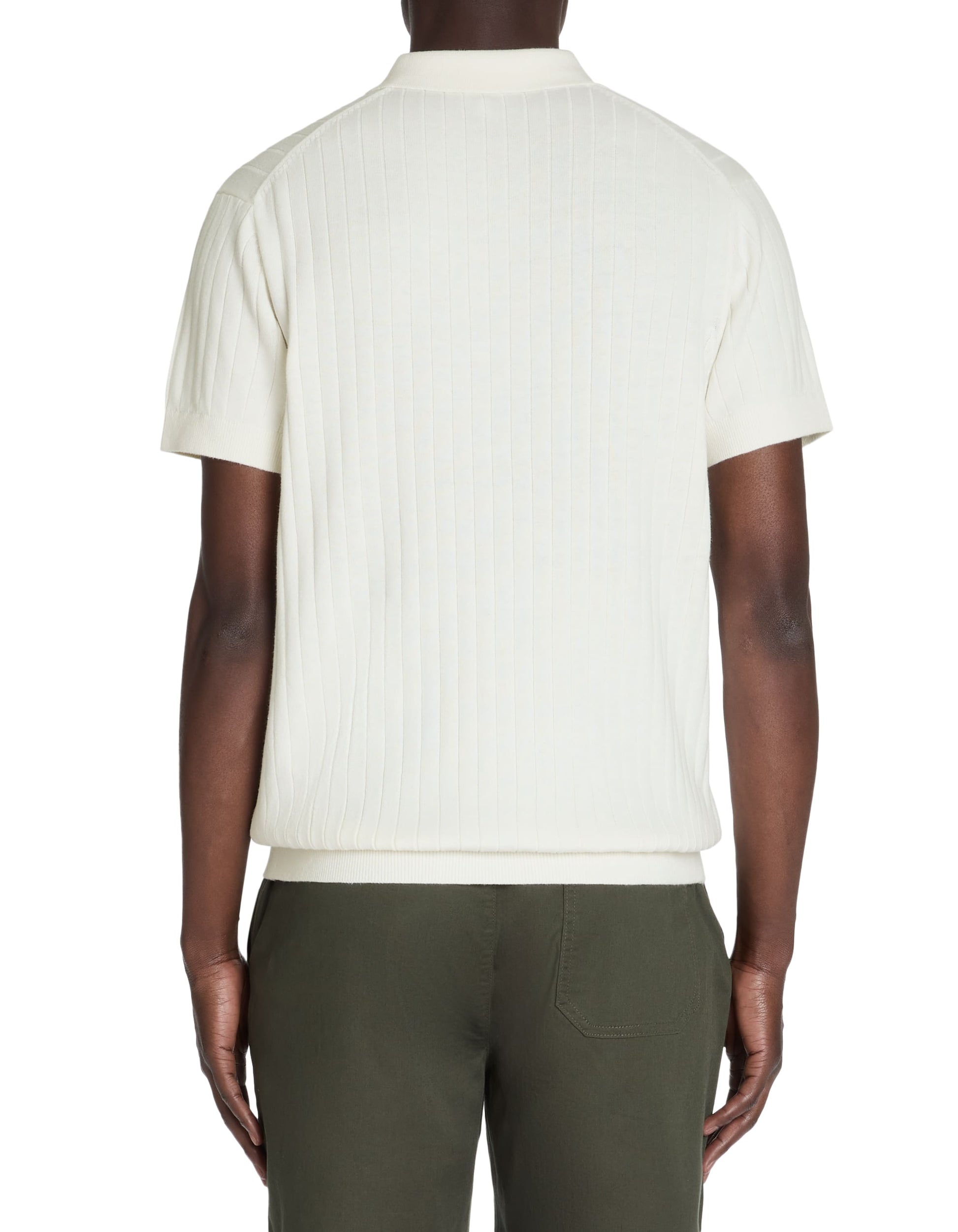 Leribi Ecru Short Sleeves Polo Celio