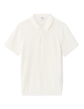 Leribi Ecru Short Sleeves Polo