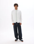 Lalio Optical White Long Sleeves Shirt Celio