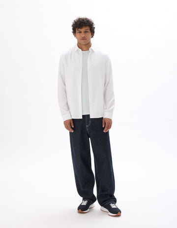 Lalio Optical White Long Sleeves Shirt Celio