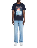 Leasia Navy Short Sleeves Tshirt Celio