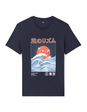 Leasia Navy Short Sleeves Tshirt