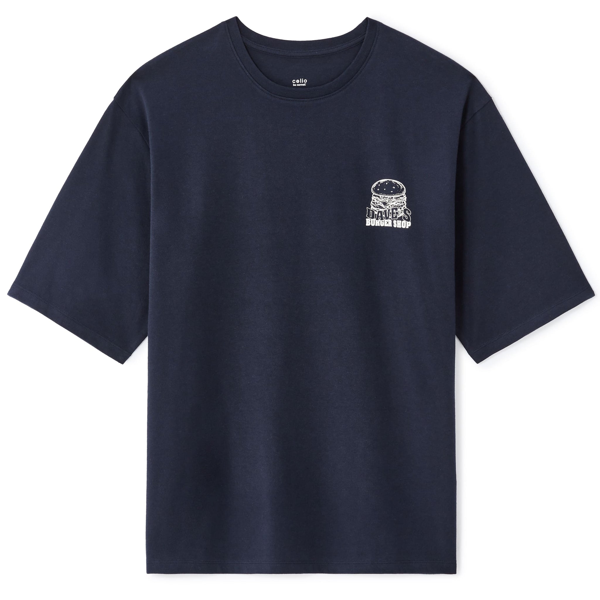 Lefood Navy Short Sleeves Tshirt Celio