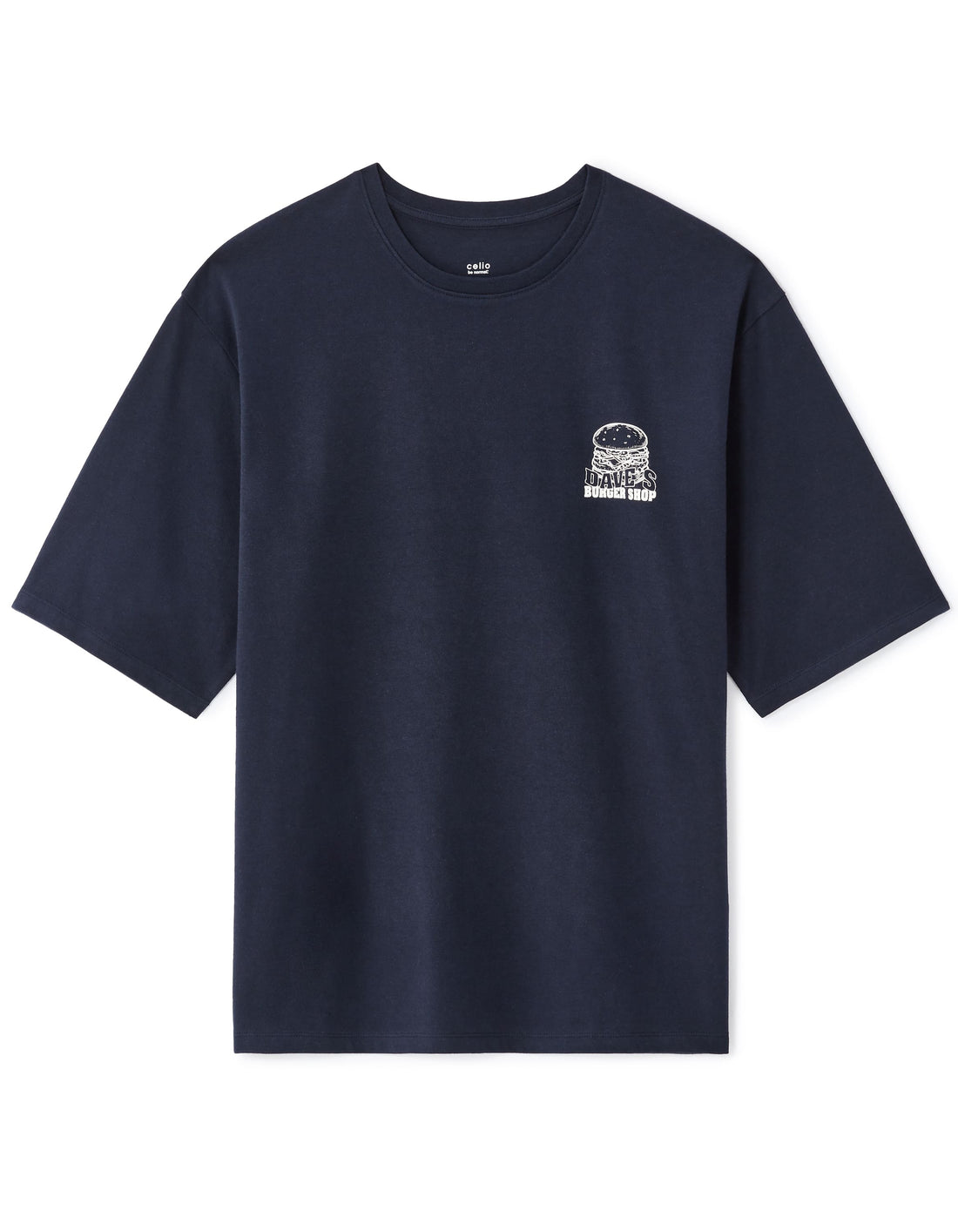 Lefood Navy Short Sleeves Tshirt Celio