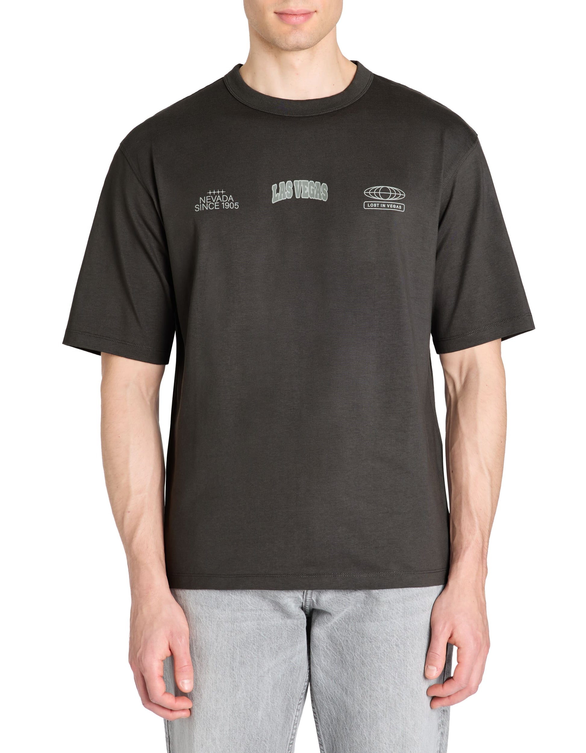 Leworld Faded Black Short Sleeves Tshirt Celio