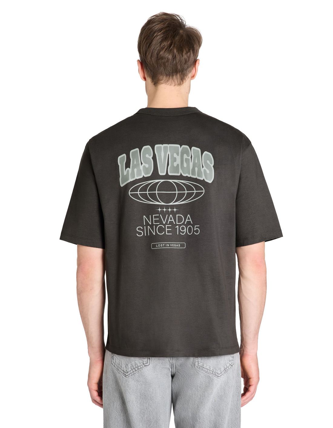 Leworld Faded Black Short Sleeves Tshirt Celio