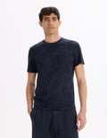 Lenatur Navy Short Sleeves Tshirt Celio