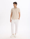 Leoxy Sand Short Sleeves Polo Celio