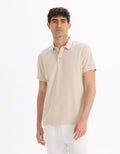 Leoxy Sand Short Sleeves Polo Celio