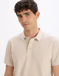 Leoxy Sand Short Sleeves Polo Celio