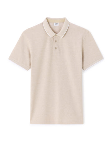 Leoxy Sand Short Sleeves Polo