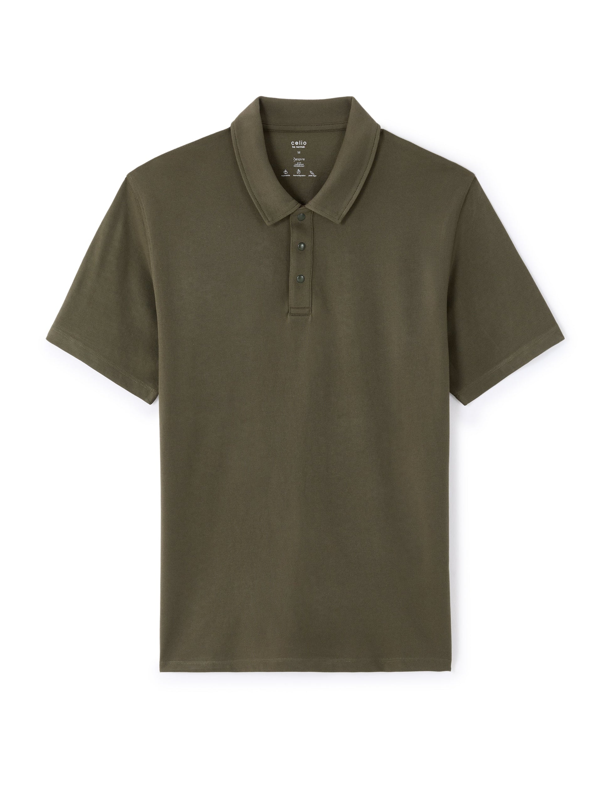 LETERNE Short sleeves Polo-khaki Celio