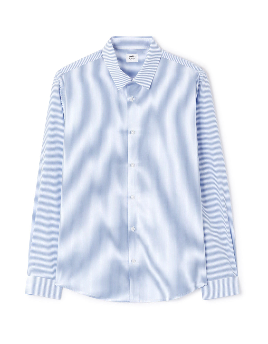 Laviv Blue Long Sleeves Shirt Celio