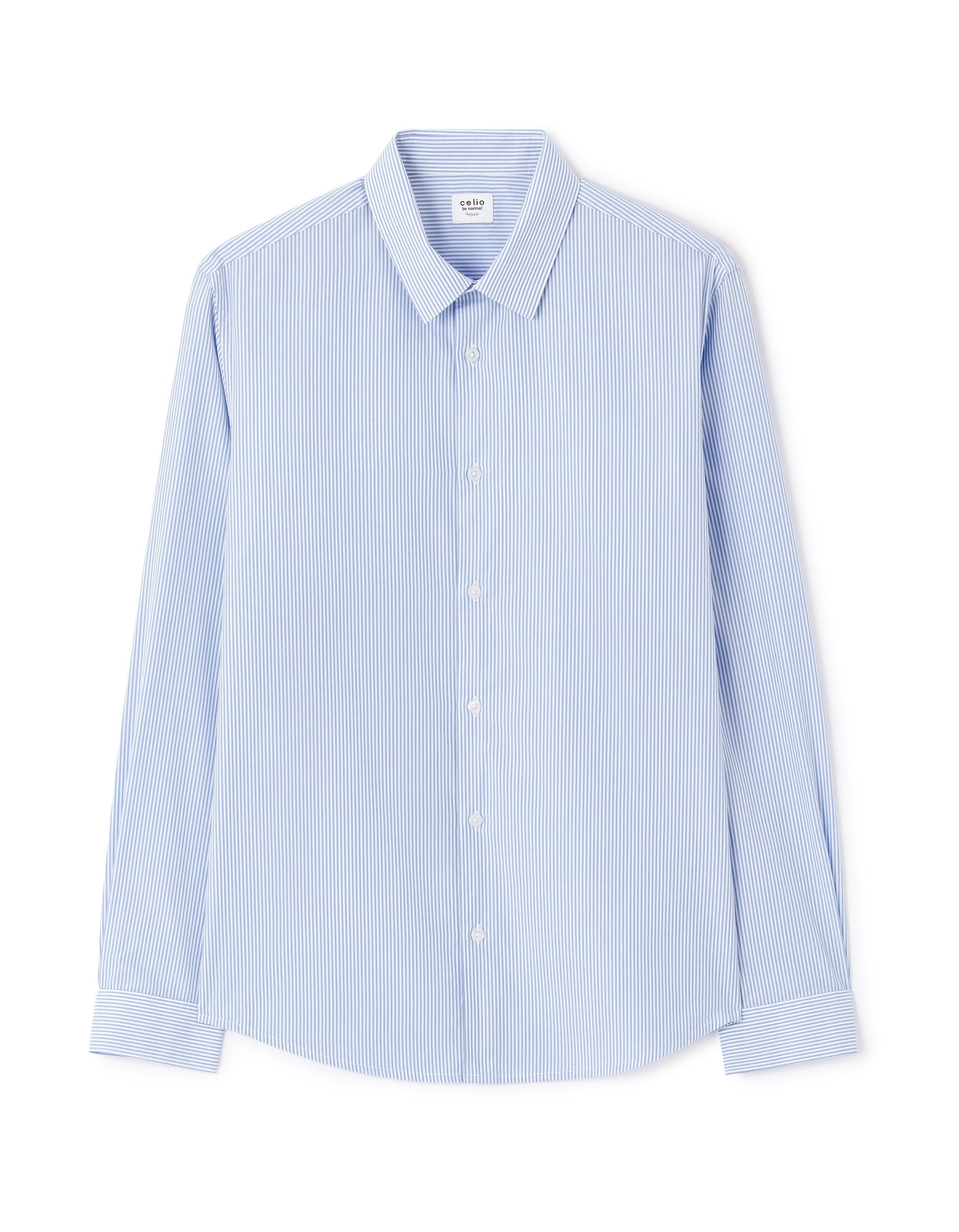 Laviv Blue Long Sleeves Shirt Celio