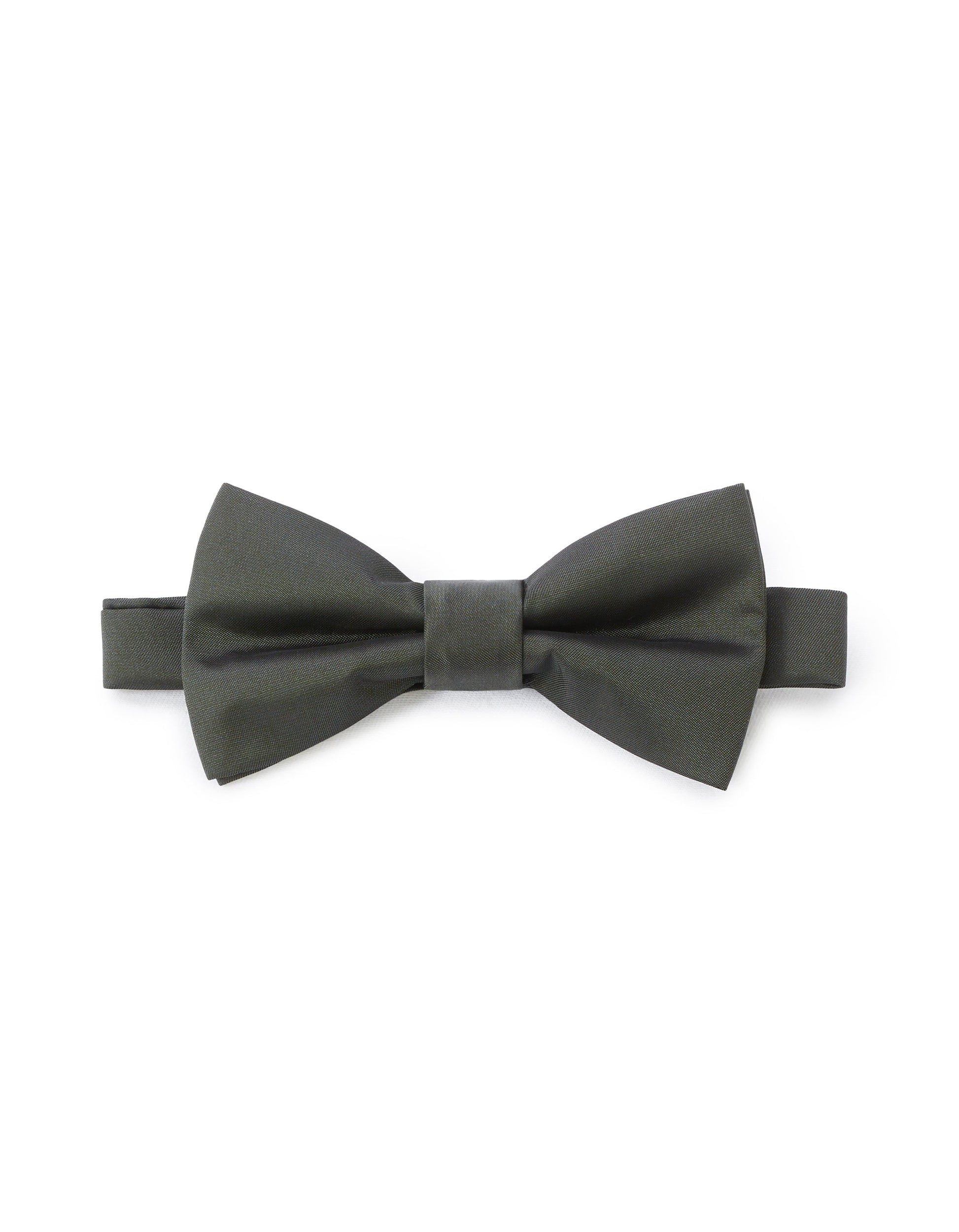 A khaki-colored bow tie on a white background.
