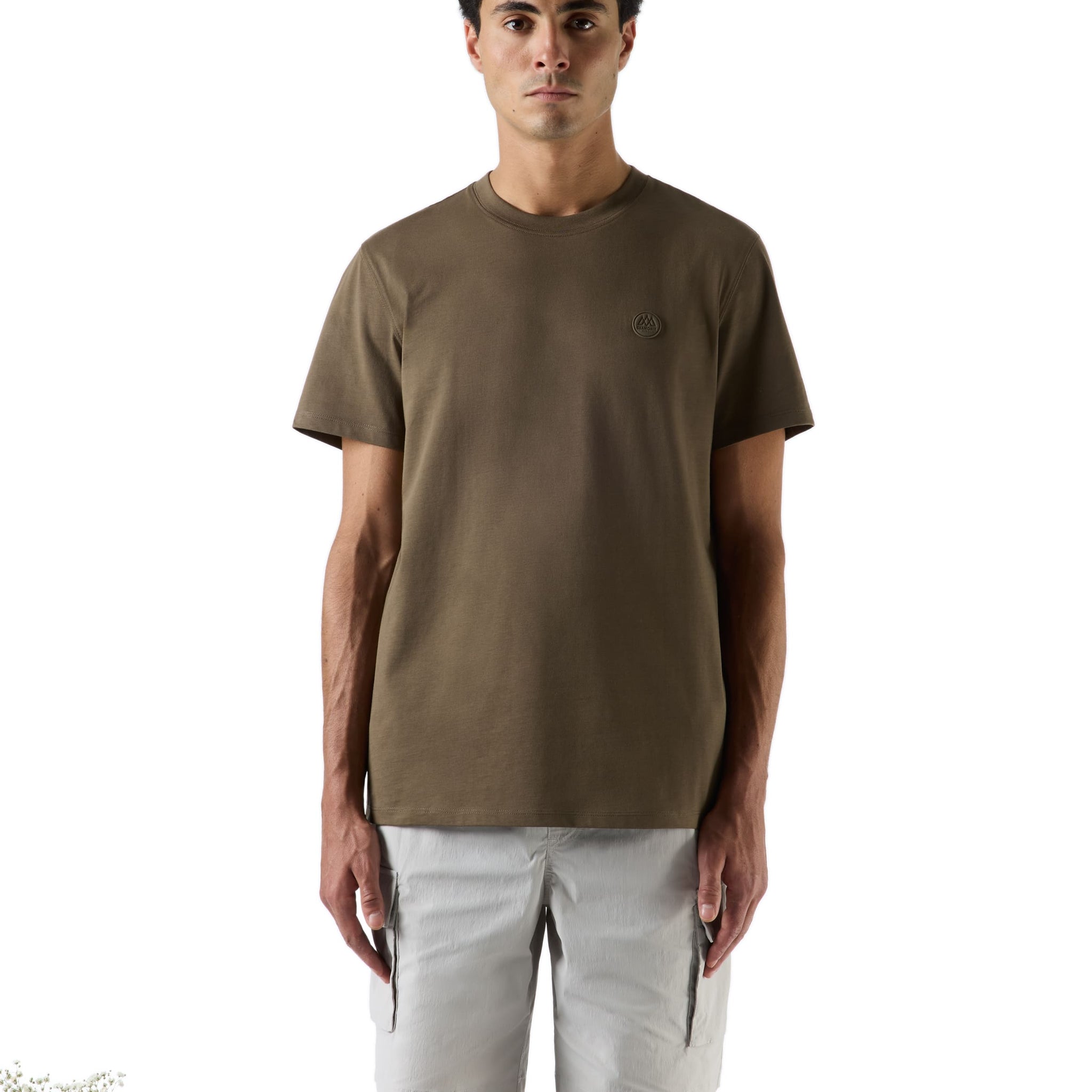 Llecham2 Kaki Grey Tee Shirt