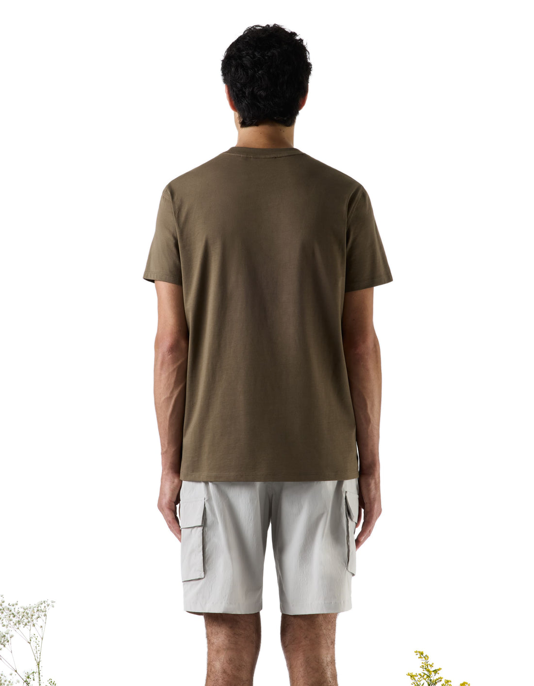 Llecham2 Kaki Grey Tee Shirt