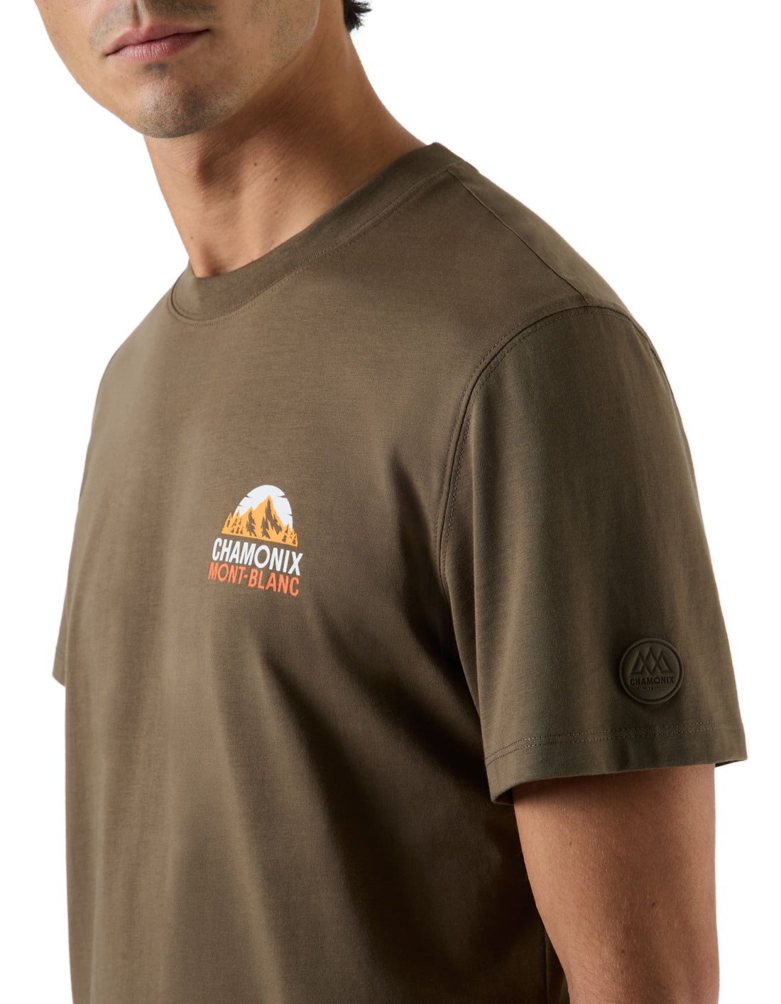Llecham3 Kaki Grey Tee Shirt