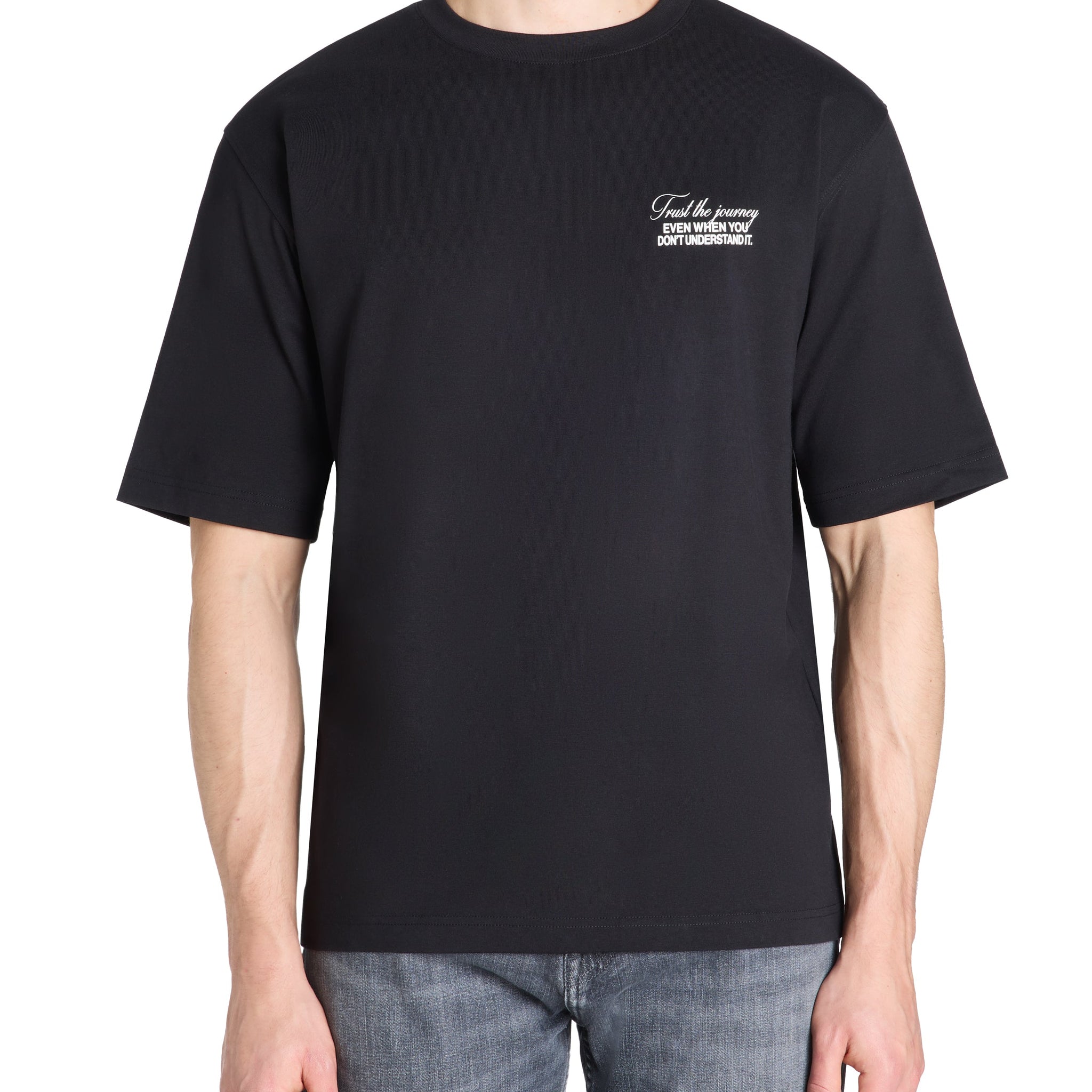 Letrust Black Short Sleeves Tshirt Celio