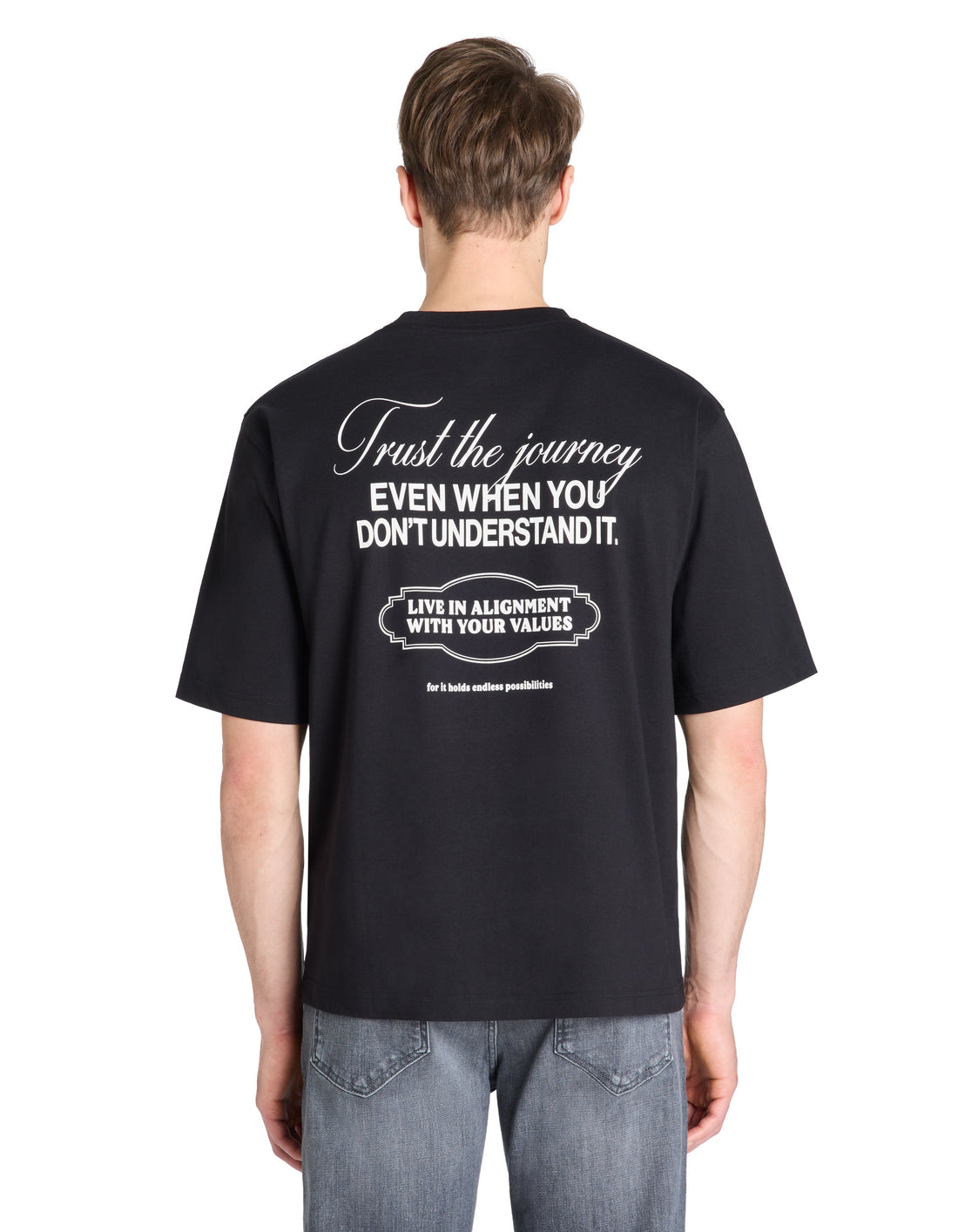 Letrust Black Short Sleeves Tshirt Celio