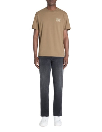 Lemystic Ray Taupe Short Sleeves Tshirt Celio