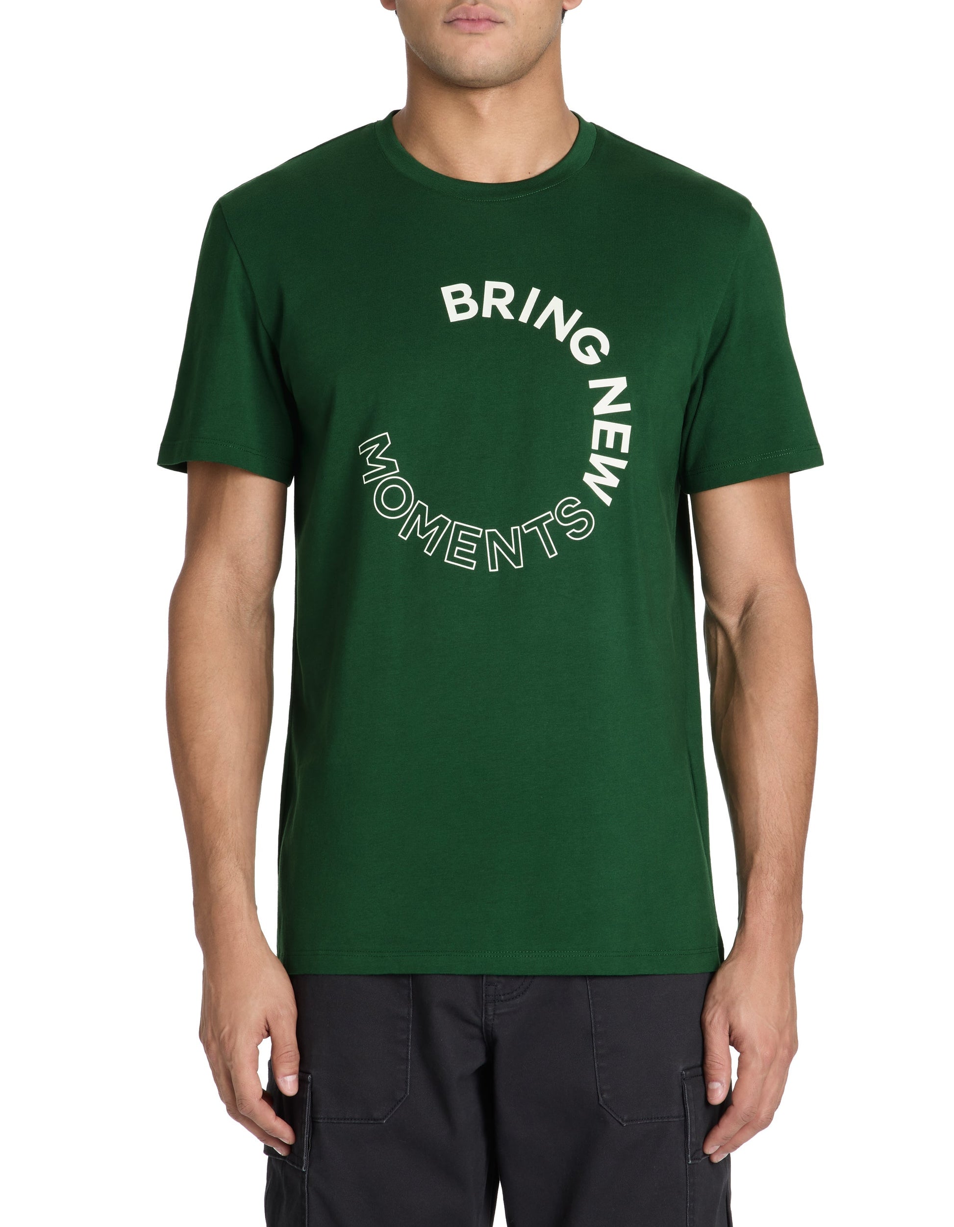 Lerayof Green British Short Sleeves Tshirt Celio