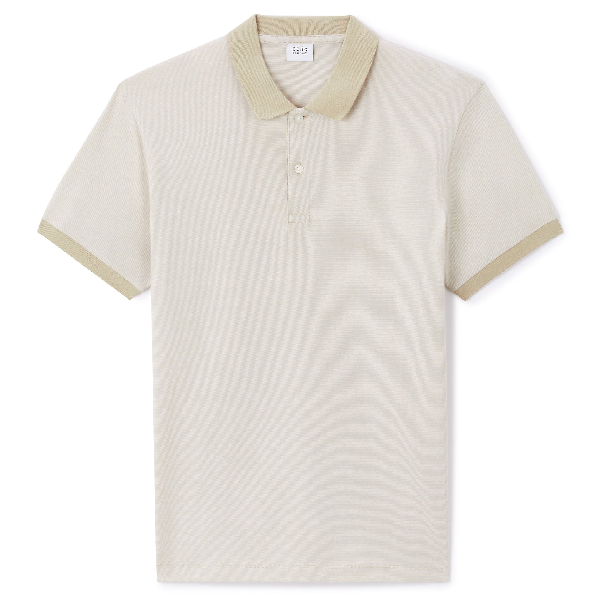 Lecheck Sand Short Sleeves Polo