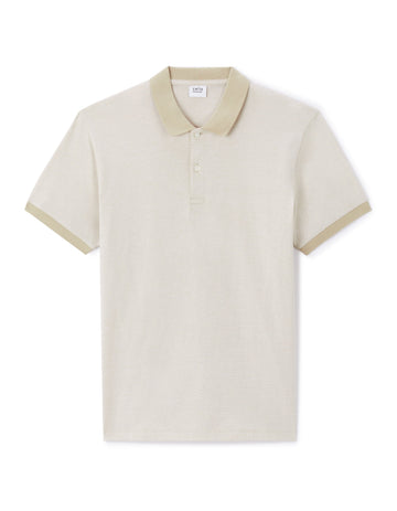 Lecheck Sand Short Sleeves Polo