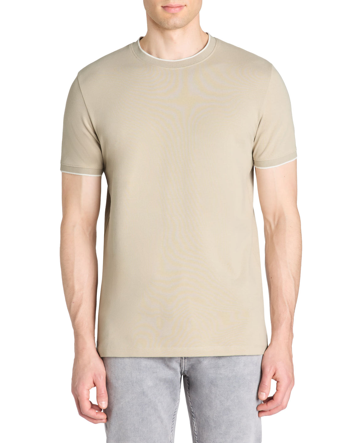 Leteraye Sand Short Sleeves Tshirt Celio