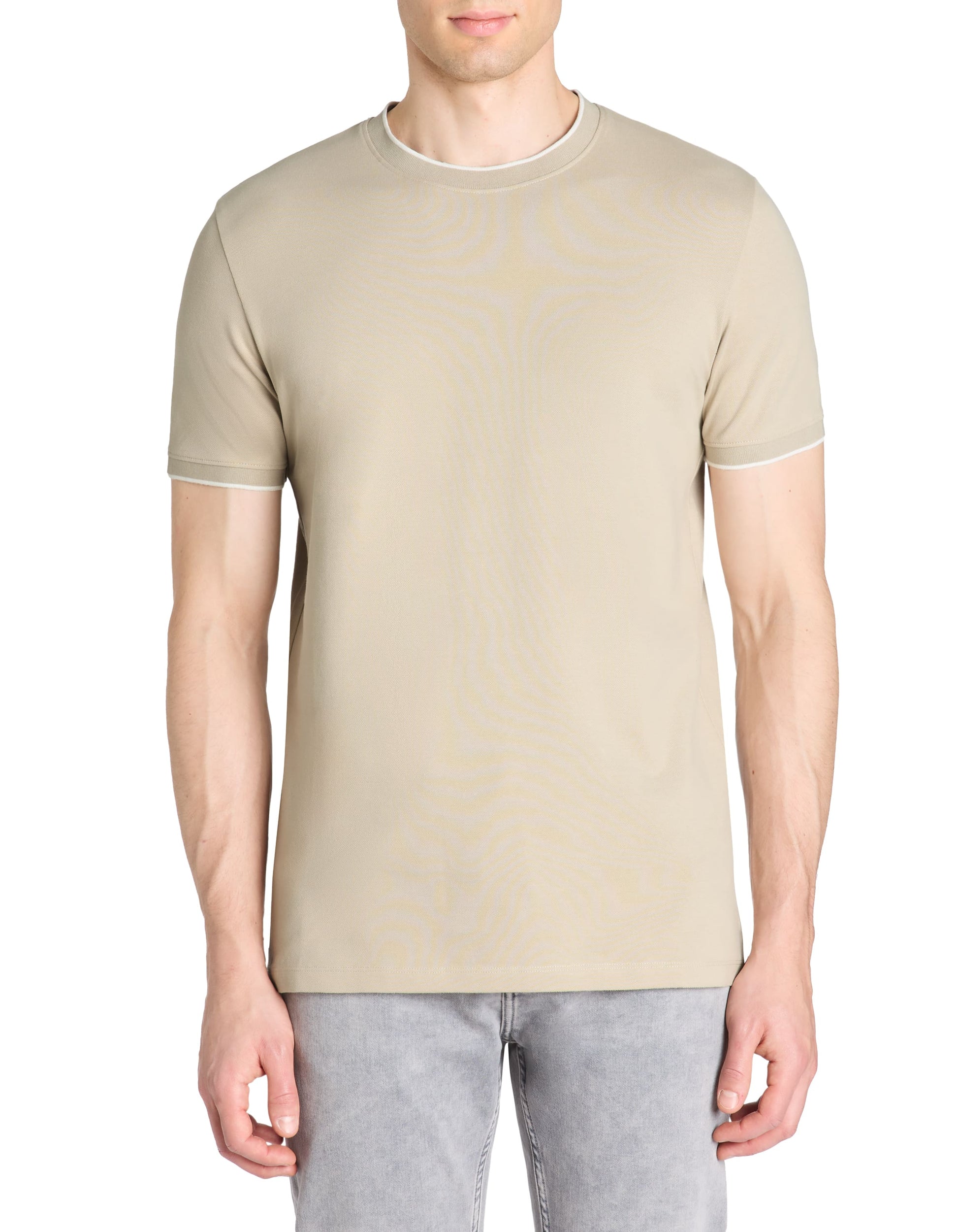 Leteraye Sand Short Sleeves Tshirt Celio