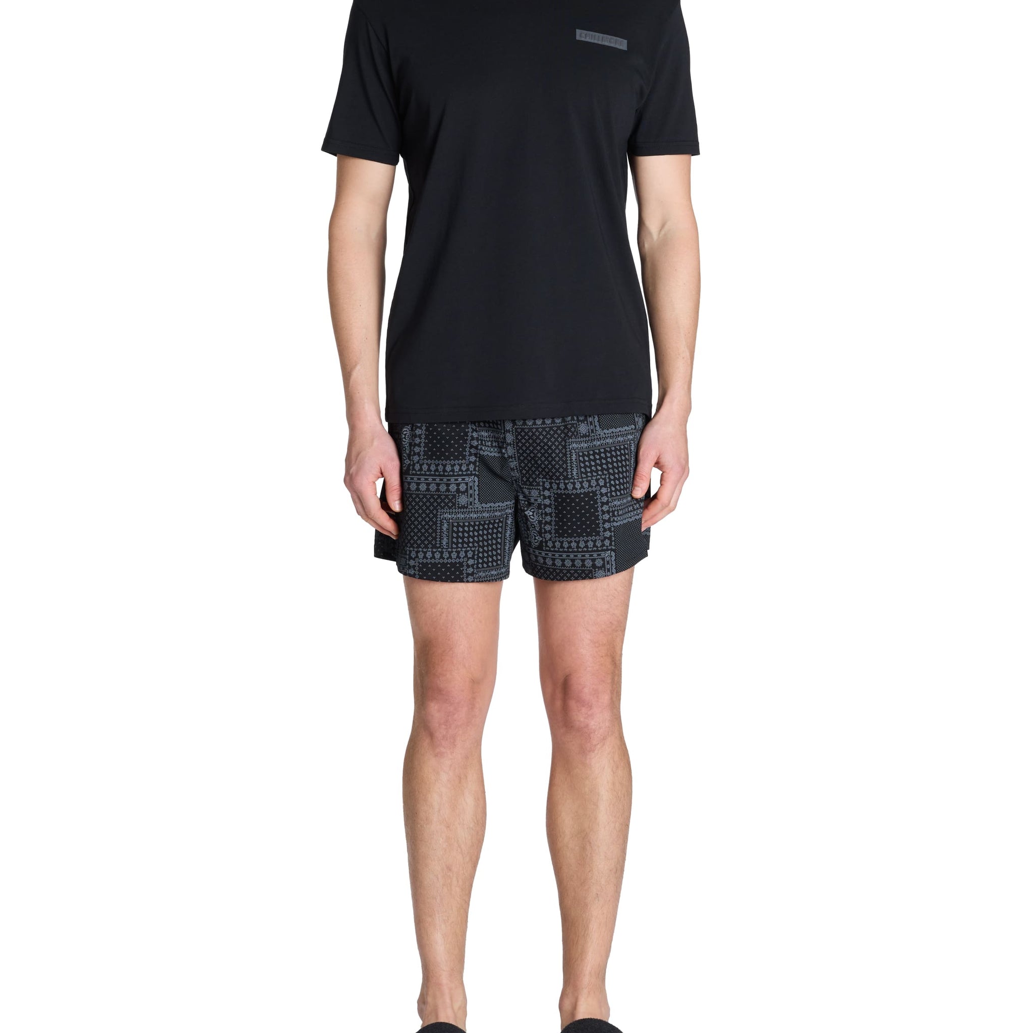 Lipychill Black Pyjama/Bathrobe/Slippers Celio