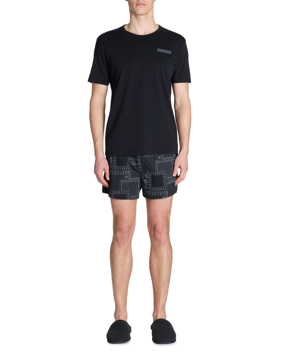 Lipychill Black Pyjama/Bathrobe/Slippers Celio