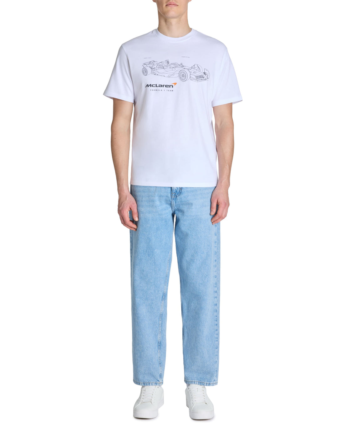 Llelaren Optical White Tee Shirt Celio