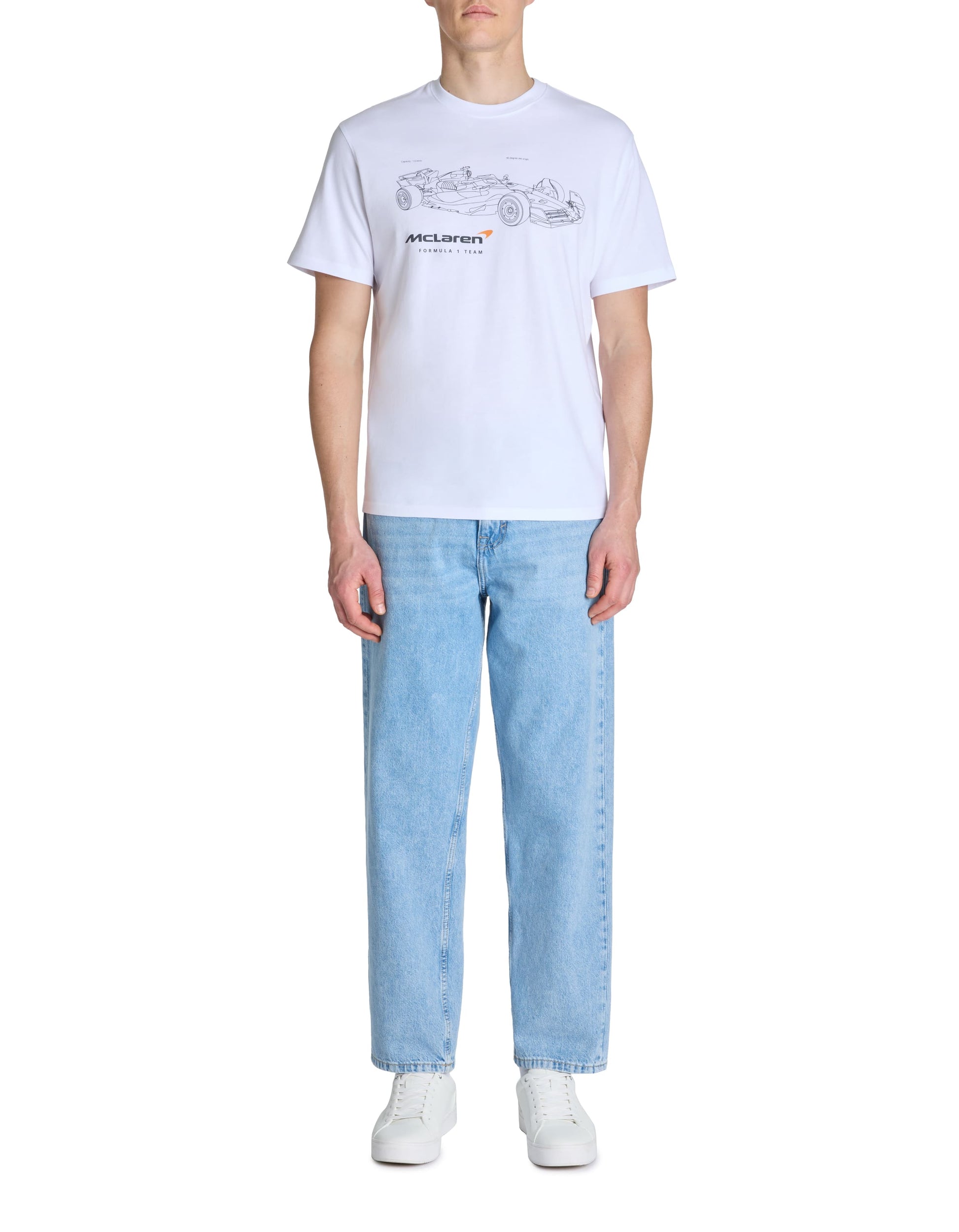 Llelaren Optical White Tee Shirt Celio