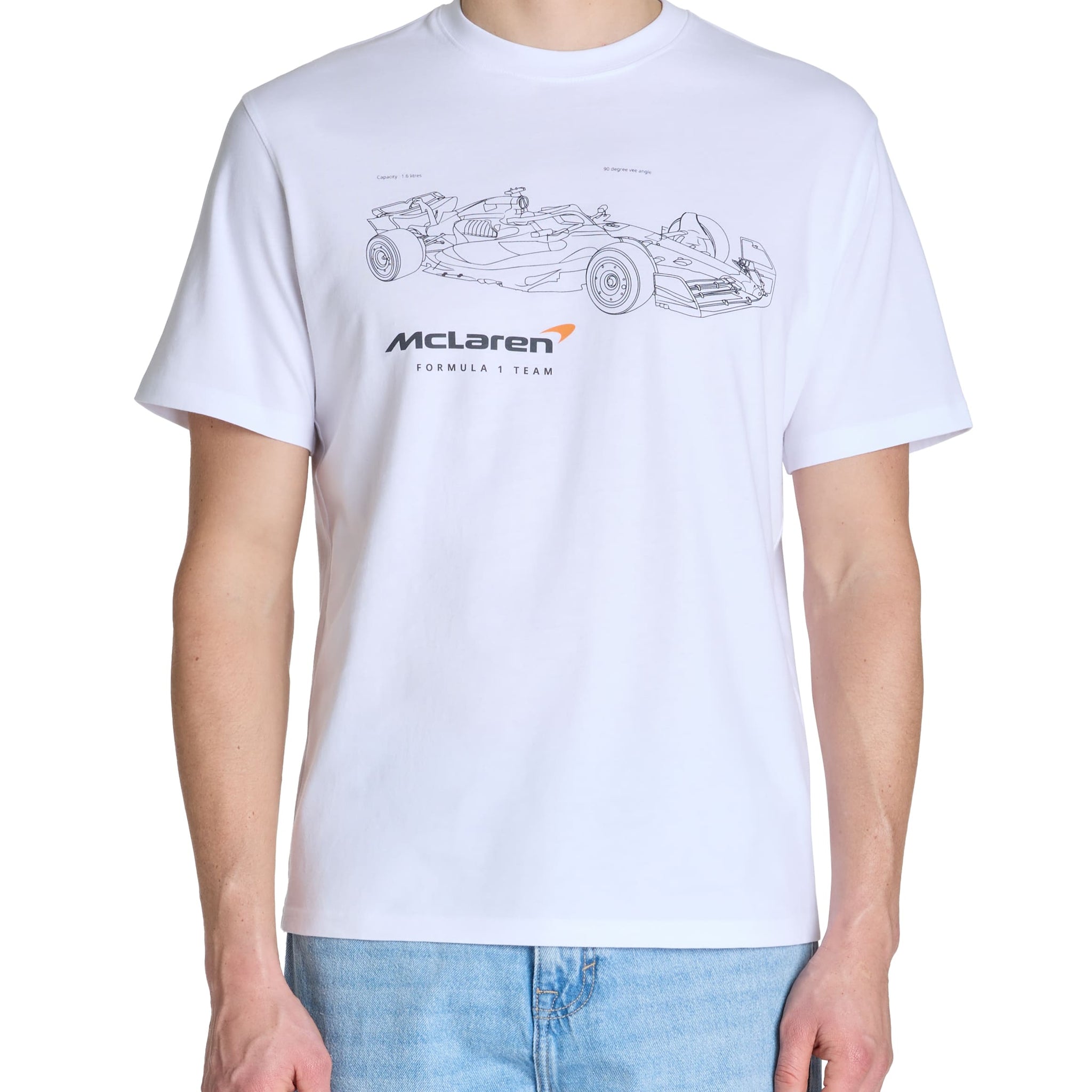 Llelaren Optical White Tee Shirt Celio