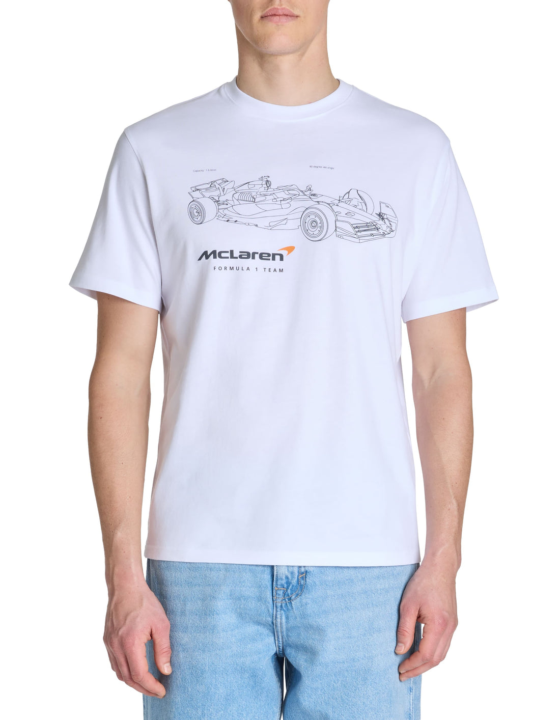 Llelaren Optical White Tee Shirt Celio