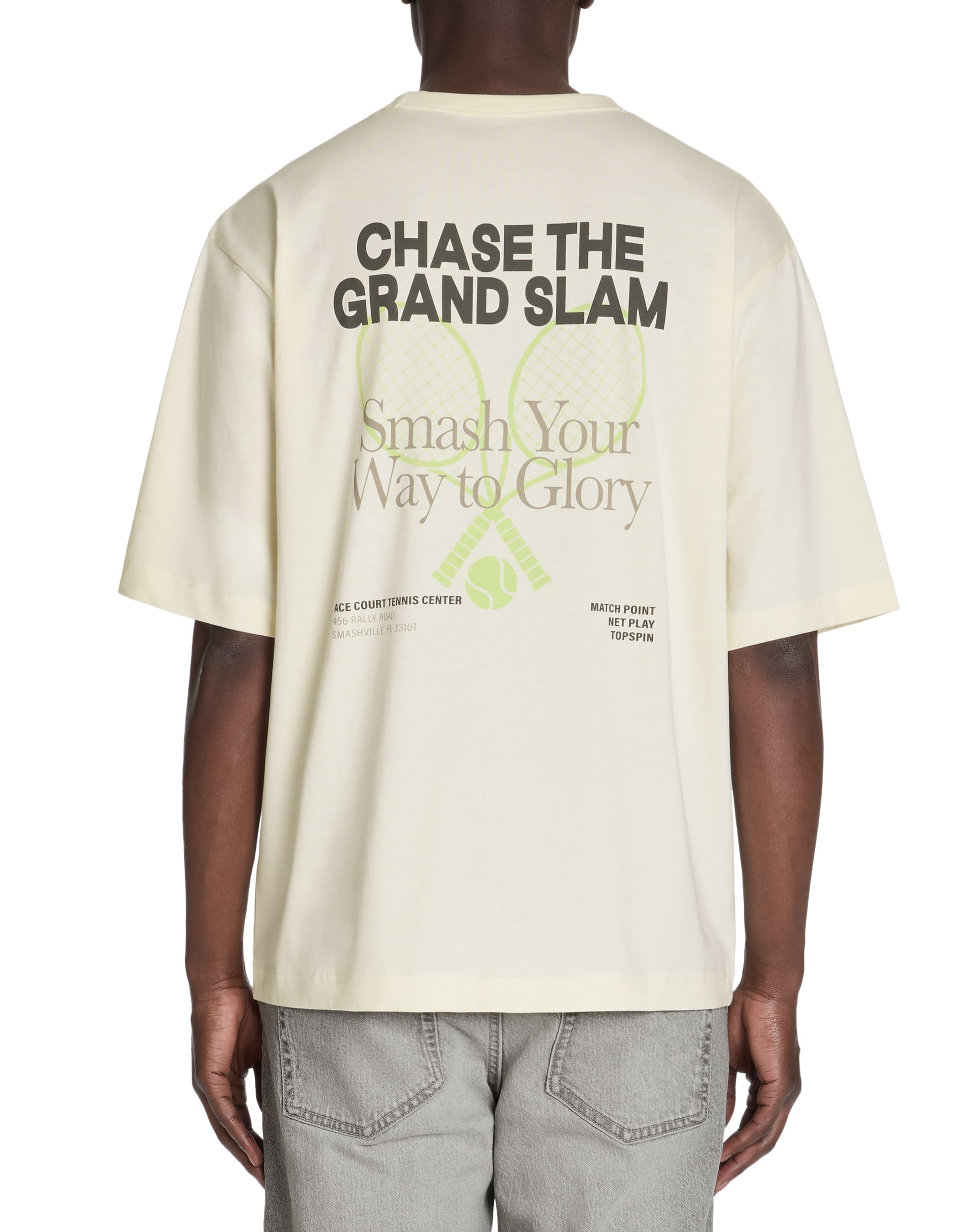 Leclub Off White Short Sleeves Tshirt Celio