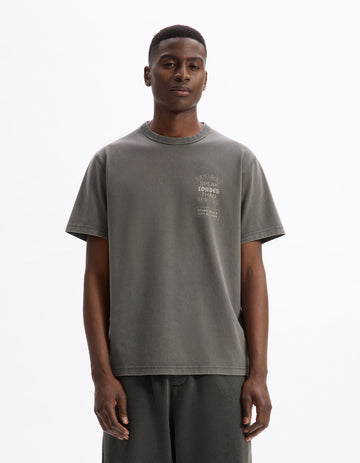 Lelouder Anthracite Short Sleeves Tshirt Celio