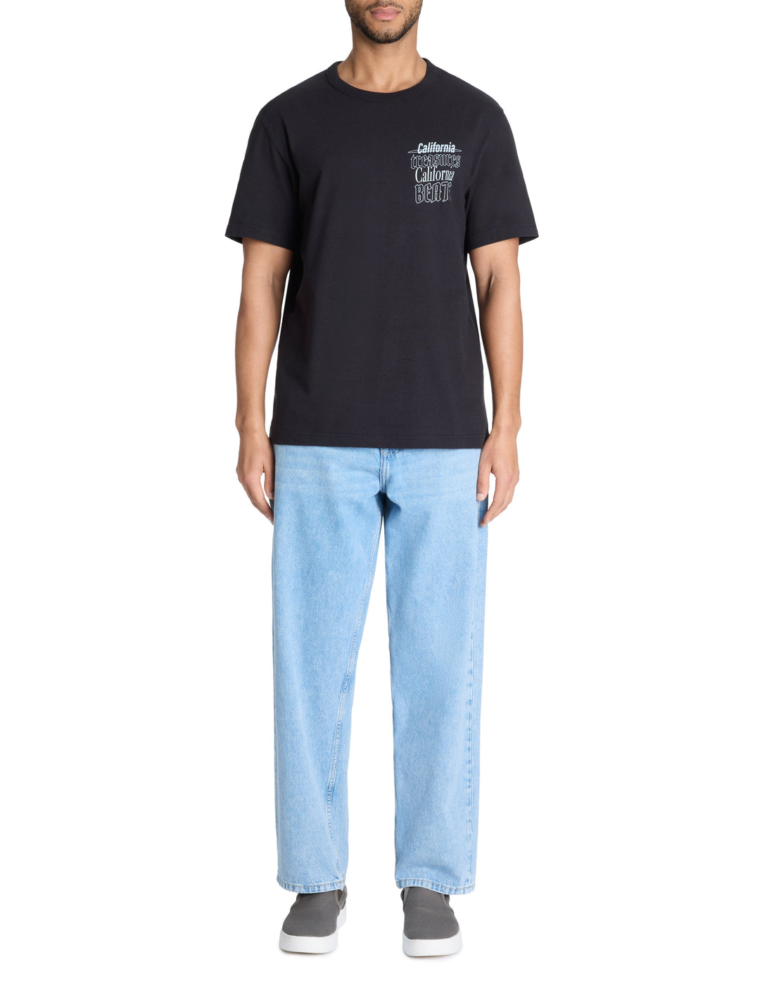Letypo Black Short Sleeves Tshirt Celio