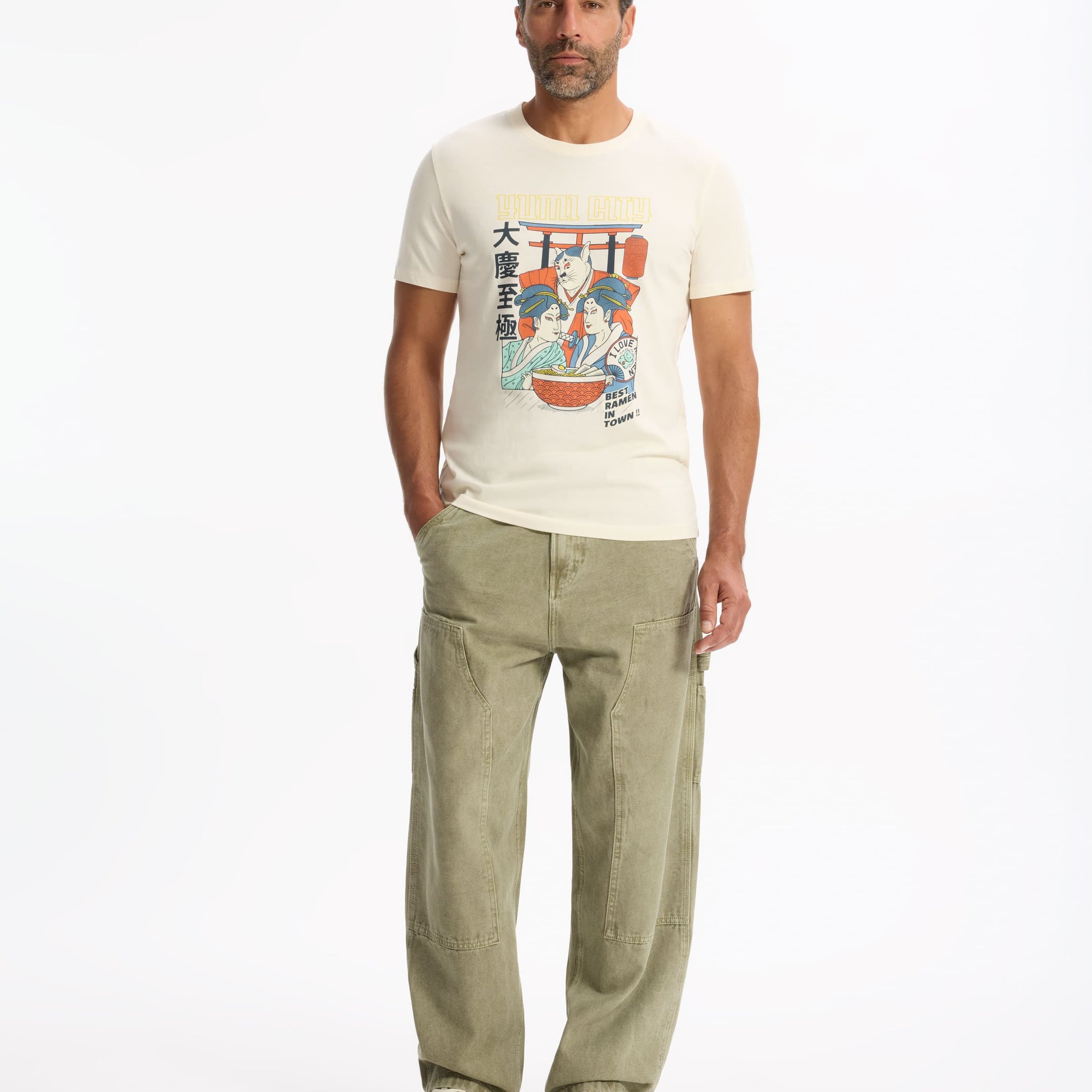 Lejapo Ecru Short Sleeves Tshirt