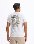 Lecoffee Optical White Short Sleeves Tshirt Celio