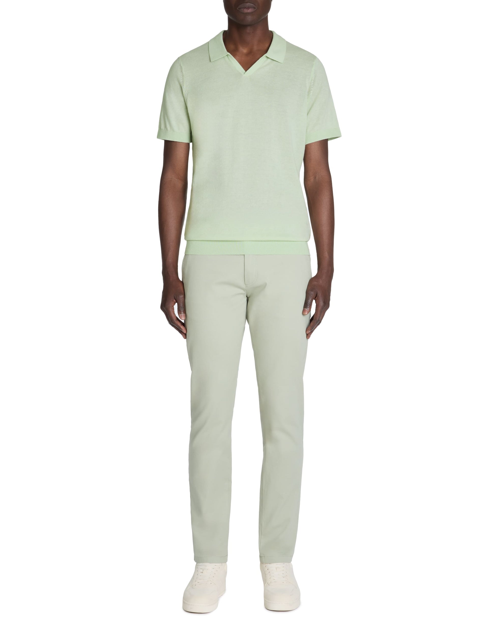 Lecesar Mineral Green Short Sleeves Polo Celio