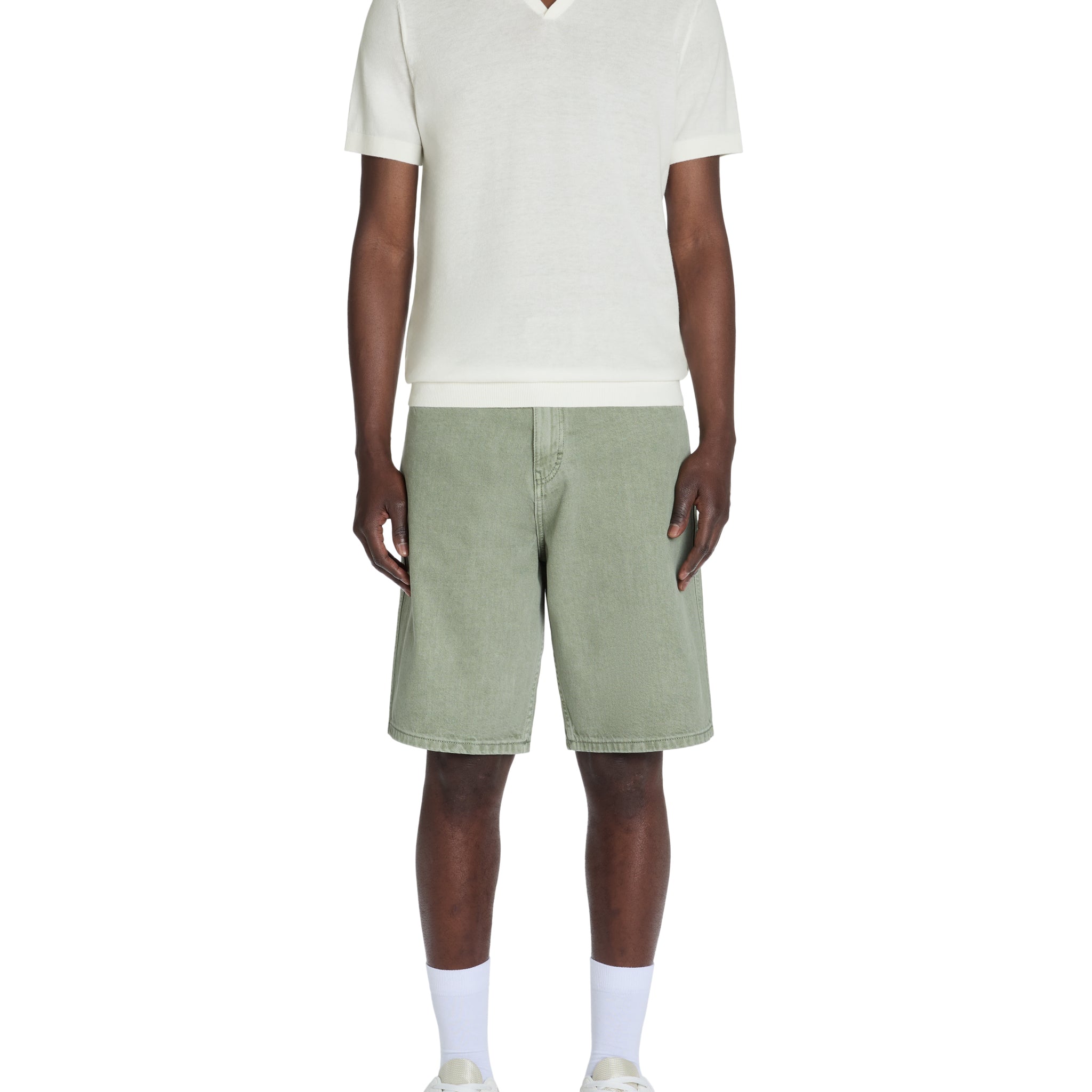 Lecesar Ecru Short Sleeves Polo