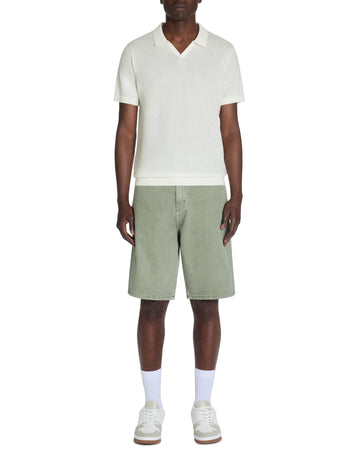 Lecesar Ecru Short Sleeves Polo