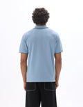 Letaim Light Blue Short Sleeves Polo Celio