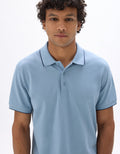 Letaim Light Blue Short Sleeves Polo Celio