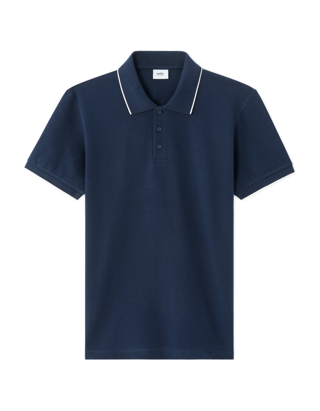 Regular Fit 100% Cotton pique Polo Shirt Celio