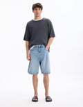 Lolargebm Bleached Denim Bermuda Celio