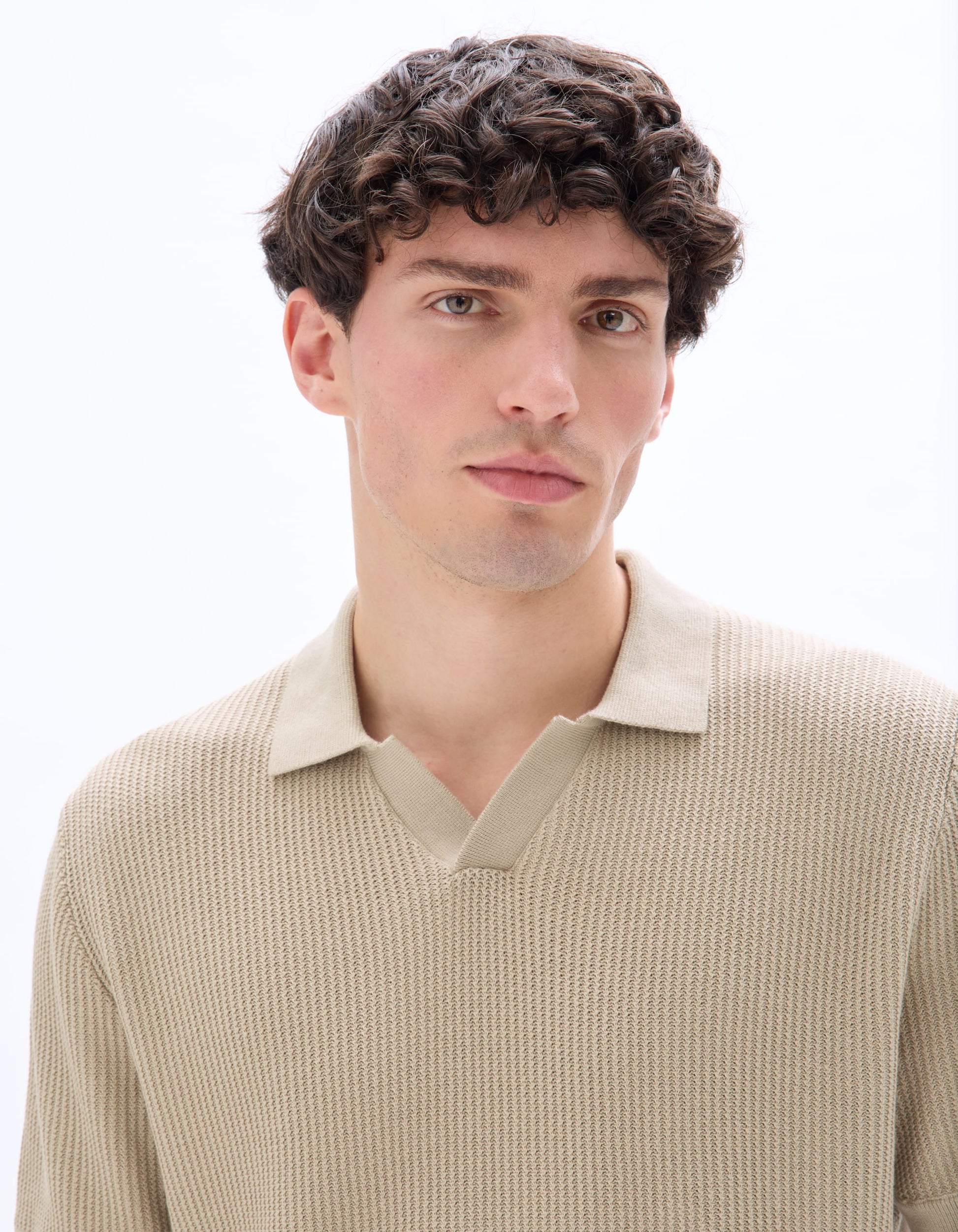 Leyasin Natural Short Sleeves Polo Celio